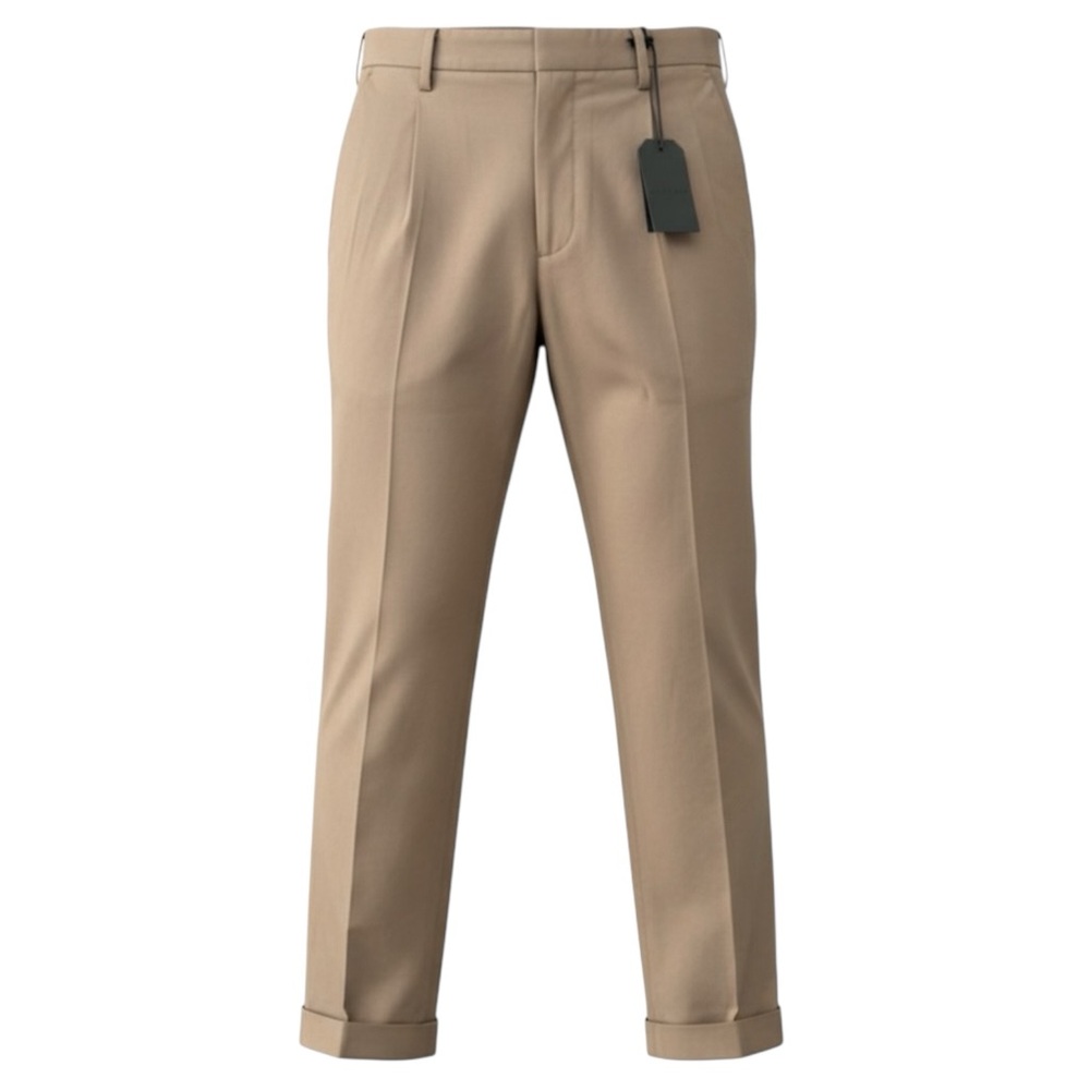ALLSAINTS Tallis Regular Fit Cuffed Trousers size 30 coffee taupe NWT